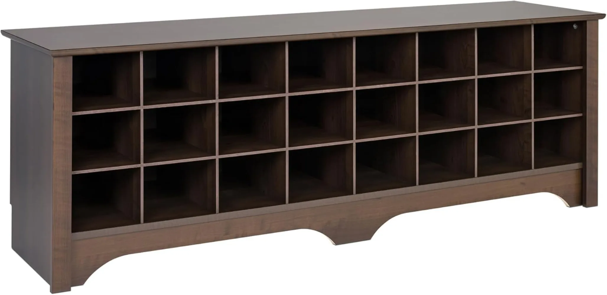 Prepac White Hall Bench with Storage and Seating: 24-Shoe Cubby Bench, Ideal White Shoe Rack for Entryway, Sized 15.5" D x 60"
Prepac White Hall Bench with Storage and Seating: 24-Shoe Cubby Bench, Ideal White Shoe Rack for Entryway, Sized 15.5" D x 60"