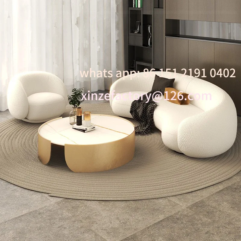 Customizable Nordic curved circular sofa living room modern minimalist beauty salon creative sofa chair
Customizable Nordic curved circular sofa living room modern minimalist beauty salon creative sofa chair