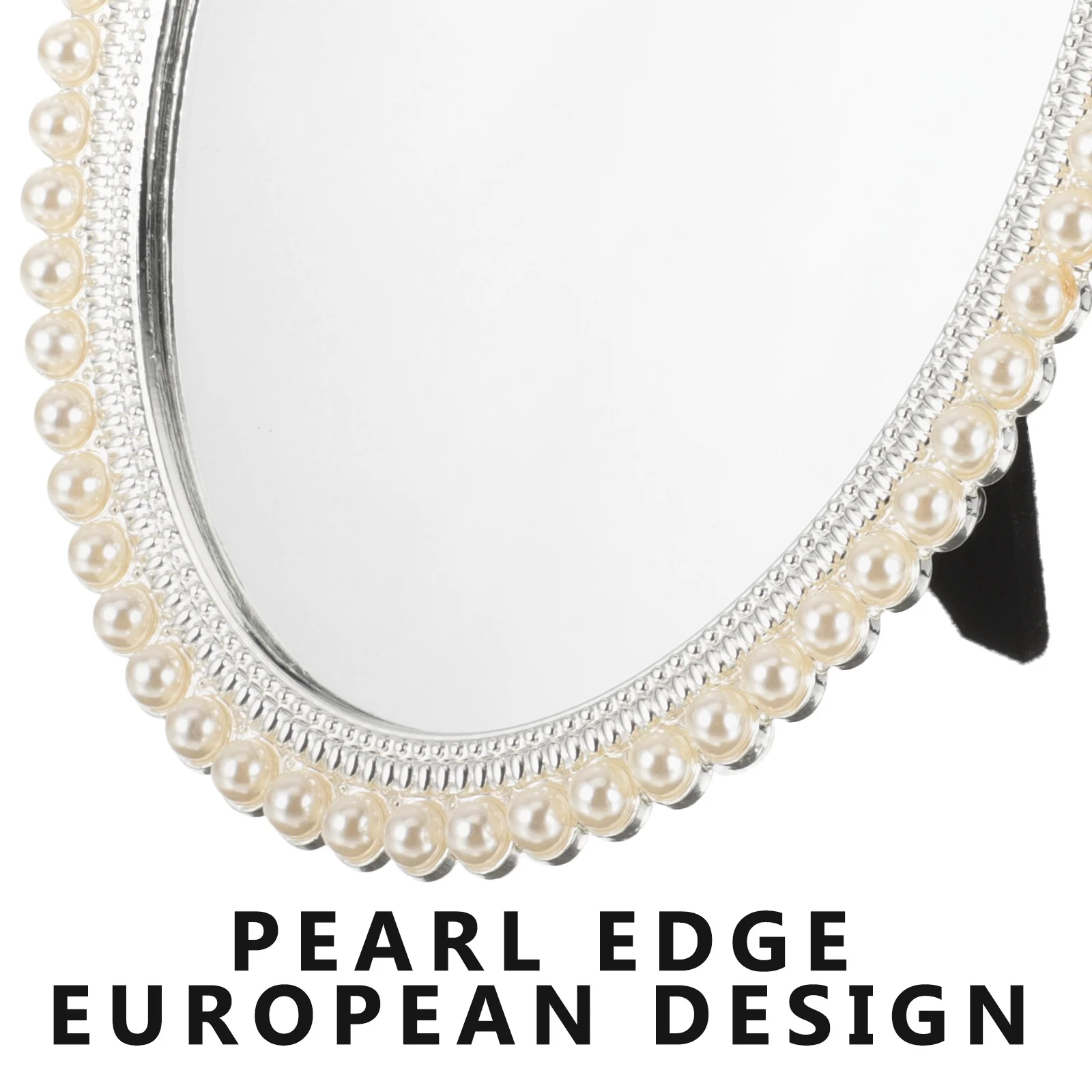 European Style Desktop Makeup Mirror Chic Elegant Pearl Decoration Dresser Mirror Retro Northern European Decor
European Style Desktop Makeup Mirror Chic Elegant Pearl Decoration Dresser Mirror Retro Northern European Decor