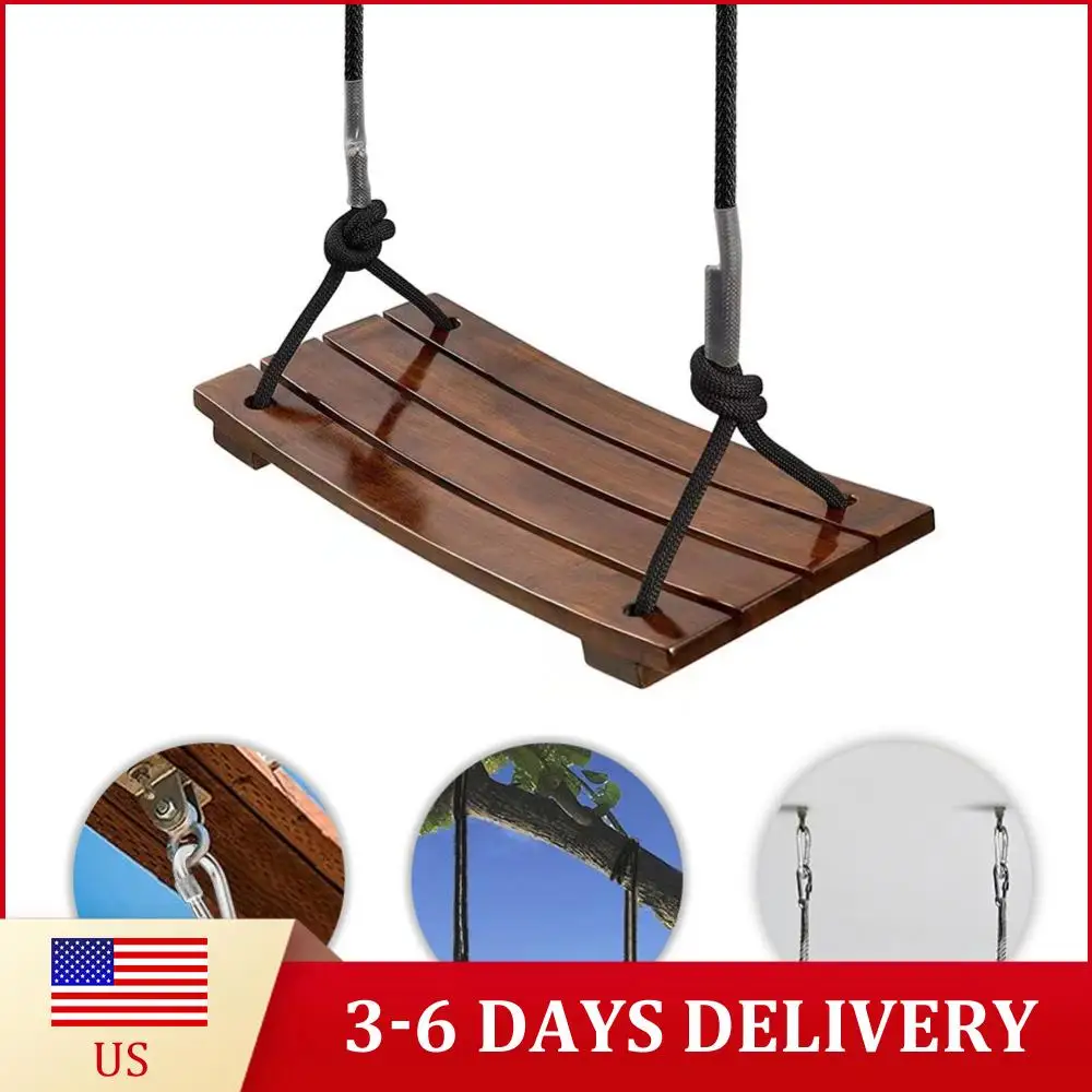 Деревянные качели из массива дерева с регулируемой длиной веревки, максимальная нагрузка 440 фунтов, для сада, патио, двора
Деревянные качели из массива дерева с регулируемой длиной веревки, максимальная нагрузка 440 фунтов, для сада, патио, двора