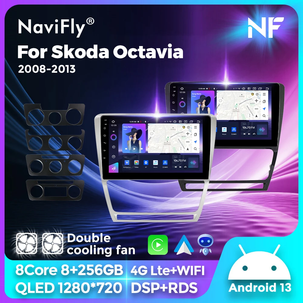 Navifly 10" 2K QLED DSP Wireless Carplay Android Auto intelligent systems For Skoda Octavia 2 A5 2008-2013 GPS 2 Din Car Radio
Navifly 10" 2K QLED DSP Wireless Carplay Android Auto intelligent systems For Skoda Octavia 2 A5 2008-2013 GPS 2 Din Car Radio