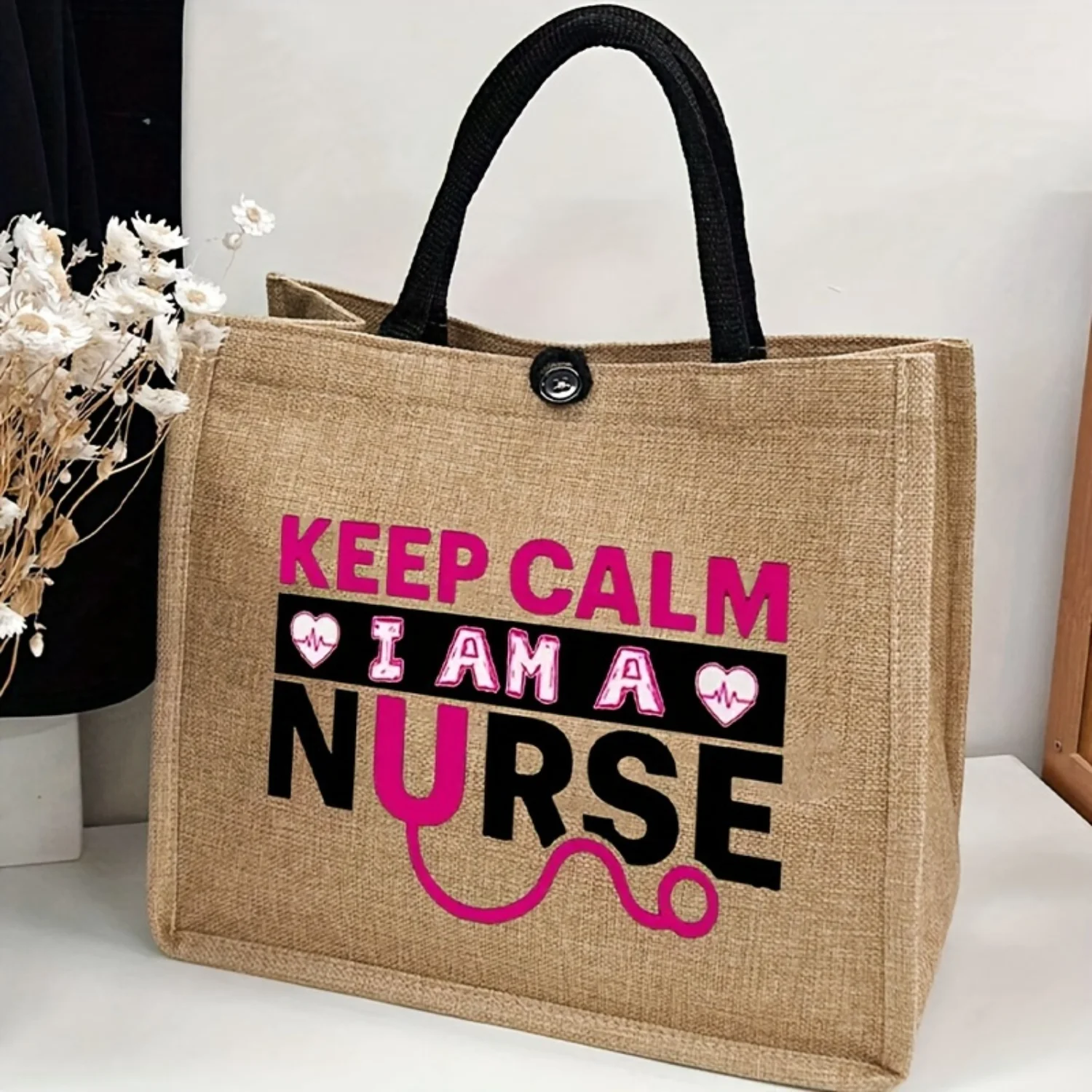 Stylish Nurse Pattern Tote Bag - Large Capacity Fashion Handbag for Work & Shopping - Perfect Gift Idea
Stylish Nurse Pattern Tote Bag - Large Capacity Fashion Handbag for Work & Shopping - Perfect Gift Idea