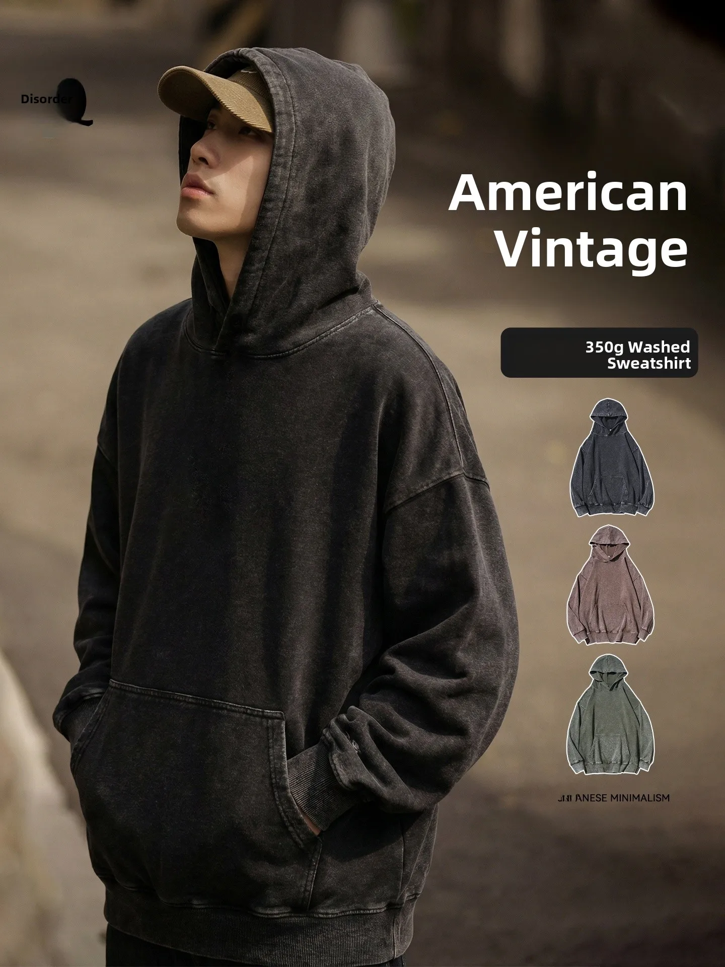Retro Waed American Trendy Brand Heavyweight 350G Casual Hoodie Spring Loose Fit ex Jaet Cotton Polyester Blend
Retro Waed American Trendy Brand Heavyweight 350G Casual Hoodie Spring Loose Fit ex Jaet Cotton Polyester Blend