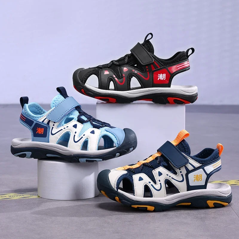 2025 Summer Sport Sandals for Children's Outdoor Anti-Bump Closed Toe Sandails 5-16 Years Boys Breathable Anti-Slip Beach Shoes
2025 Summer Sport Sandals for Children's Outdoor Anti-Bump Closed Toe Sandails 5-16 Years Boys Breathable Anti-Slip Beach Shoes