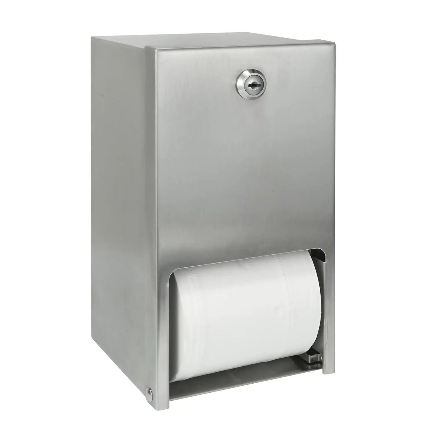 Heavy Duty Stainless Steel Toilet Paper Dispenser, Wall Mount Tissue Holder with Lock for Restroom Bathroom
Heavy Duty Stainless Steel Toilet Paper Dispenser, Wall Mount Tissue Holder with Lock for Restroom Bathroom