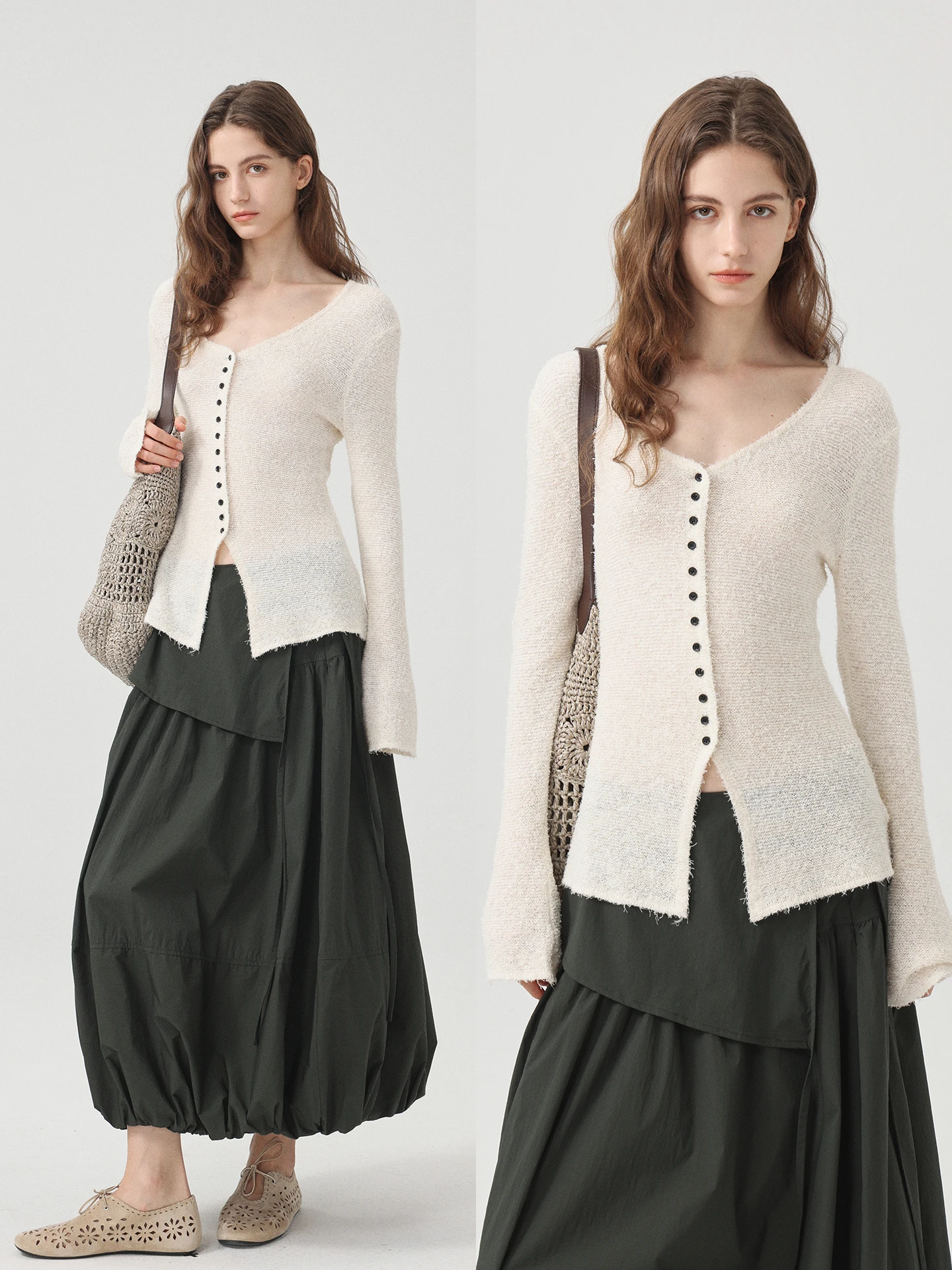 Soft Skin-Friendly Linen Cotton Blend V-Neck Slim Fit Knitted Open Cardigan Top Casual Style Comfortable Long Sleeve Springwear
Soft Skin-Friendly Linen Cotton Blend V-Neck Slim Fit Knitted Open Cardigan Top Casual Style Comfortable Long Sleeve Springwear