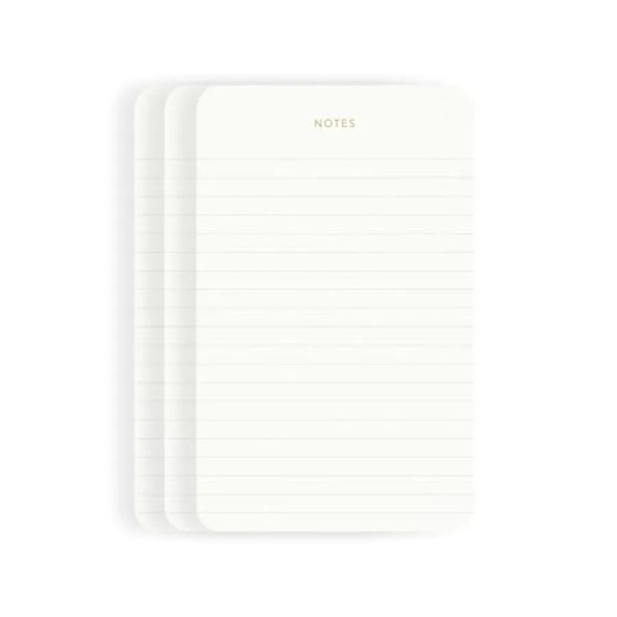 Elegant Desk Notepads for Professionals, Executive's Memo Pads, Minimalist, Gold Foiled, Lined Layout, 3 Pack, 225 Sheets Total
Elegant Desk Notepads for Professionals, Executive's Memo Pads, Minimalist, Gold Foiled, Lined Layout, 3 Pack, 225 Sheets Total