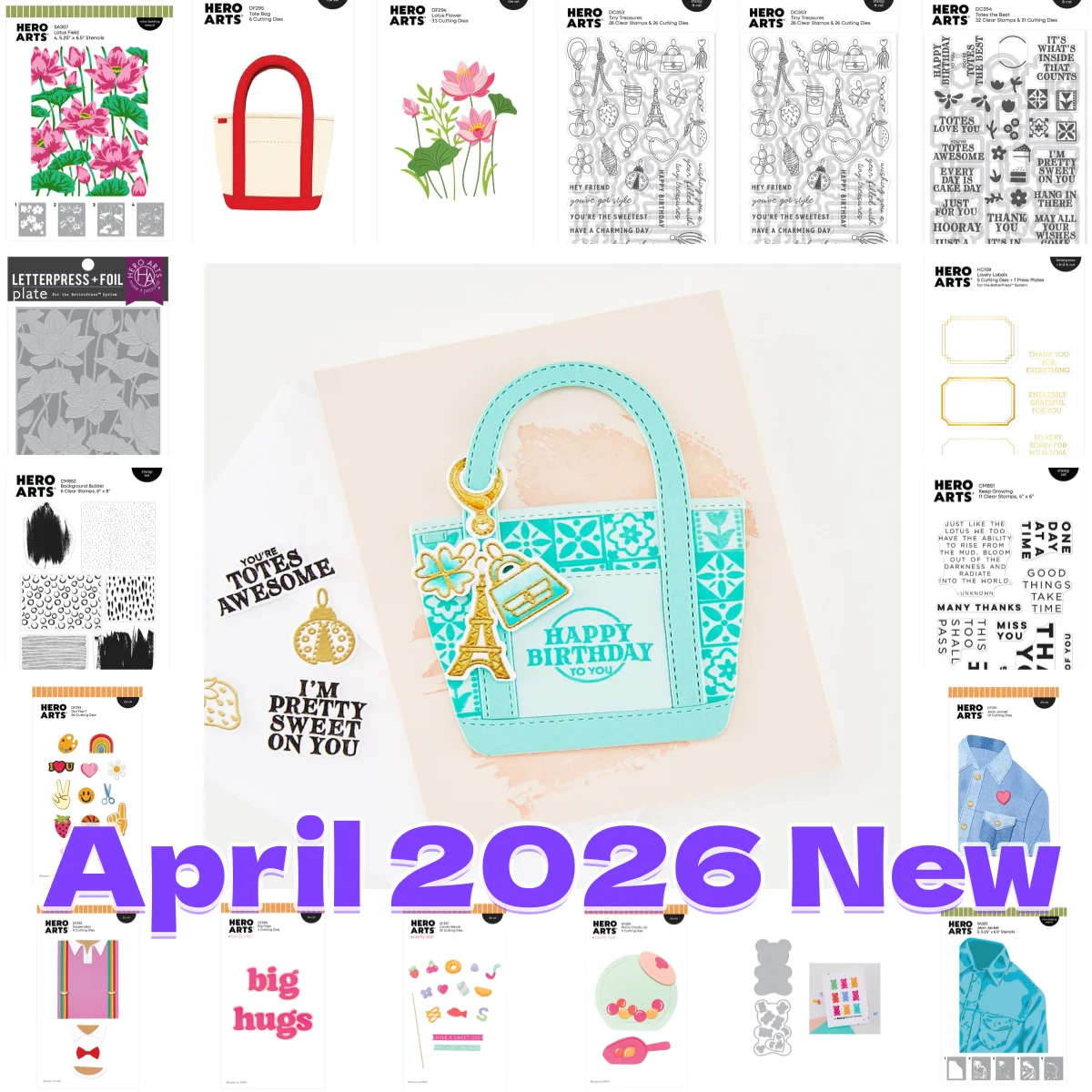 April 2026 New Bag Treasures Lotus Totes Metal Cutting Dies Clear Stamps Stencil Hot Foil for DIY Decorating Scrapbook Card
April 2026 New Bag Treasures Lotus Totes Metal Cutting Dies Clear Stamps Stencil Hot Foil for DIY Decorating Scrapbook Card