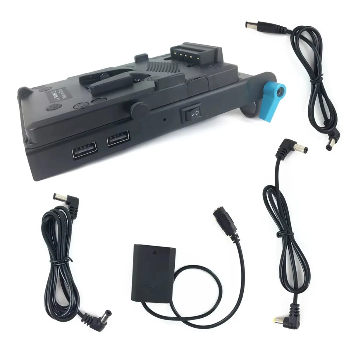 V mount Plate Power Supply + 15mm Rod Clamp + Dummy Battery + DC cable for Nikon Canon Fujifilm Panasonic Sony A6600 Camera
V mount Plate Power Supply + 15mm Rod Clamp + Dummy Battery + DC cable for Nikon Canon Fujifilm Panasonic Sony A6600 Camera