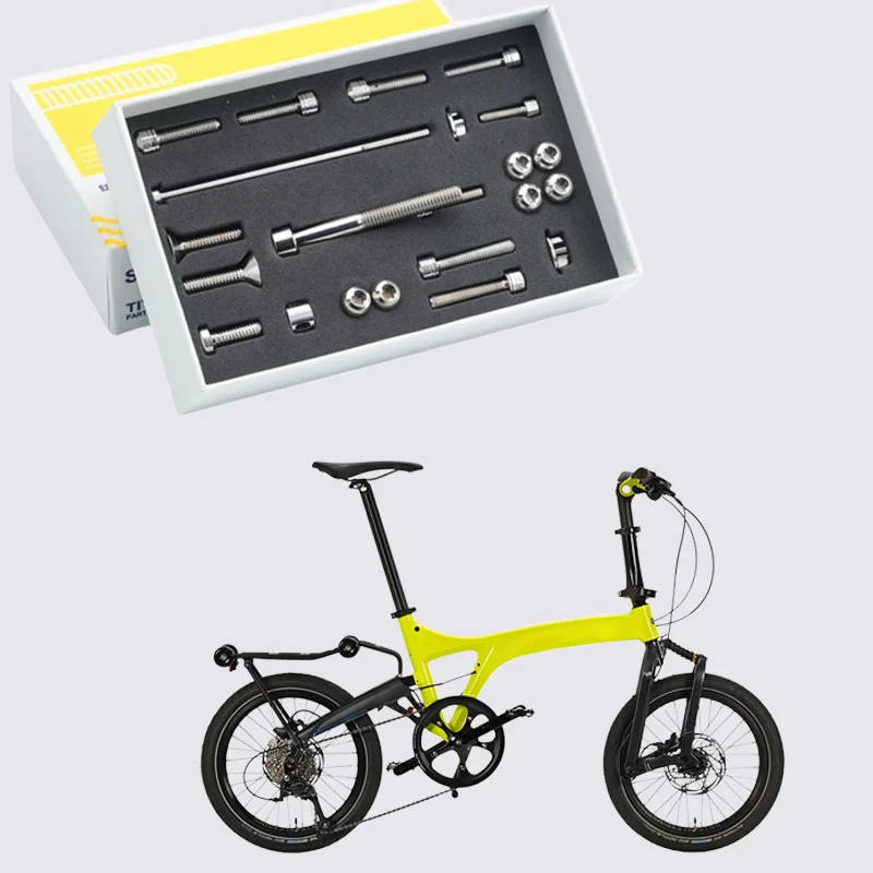 S-Parts Titanium Bolt Set for Birdy 1/2/3 Folding Bike Frame Fixing Screws
S-Parts Titanium Bolt Set for Birdy 1/2/3 Folding Bike Frame Fixing Screws