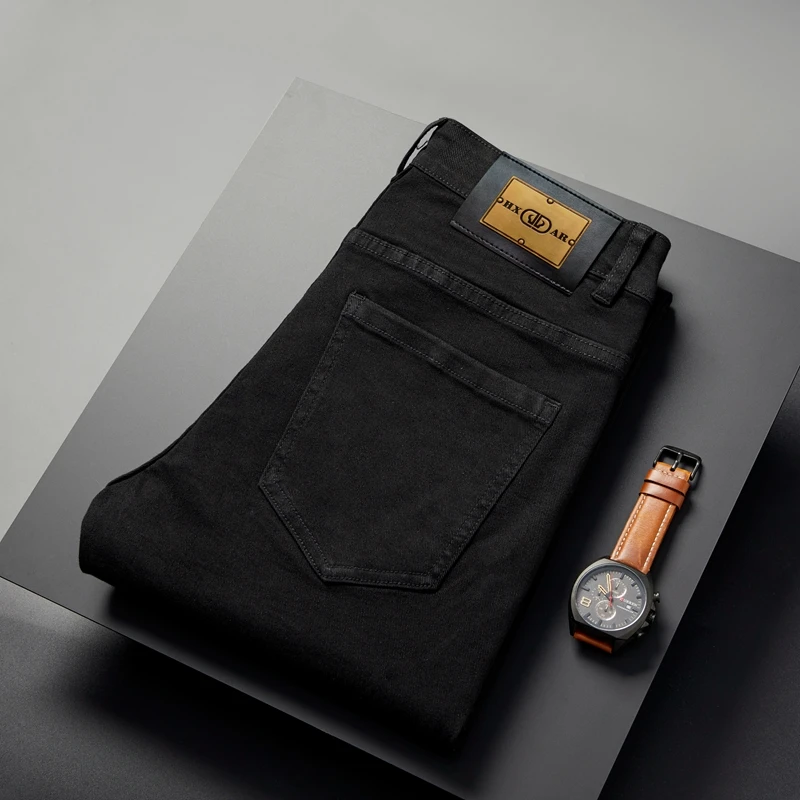 Spring and Summer Black Jeans Men's Trendy High-End Business Stretch Slim Fit Skinny and All-Matching Fashion Casual Trousers
Spring and Summer Black Jeans Men's Trendy High-End Business Stretch Slim Fit Skinny and All-Matching Fashion Casual Trousers