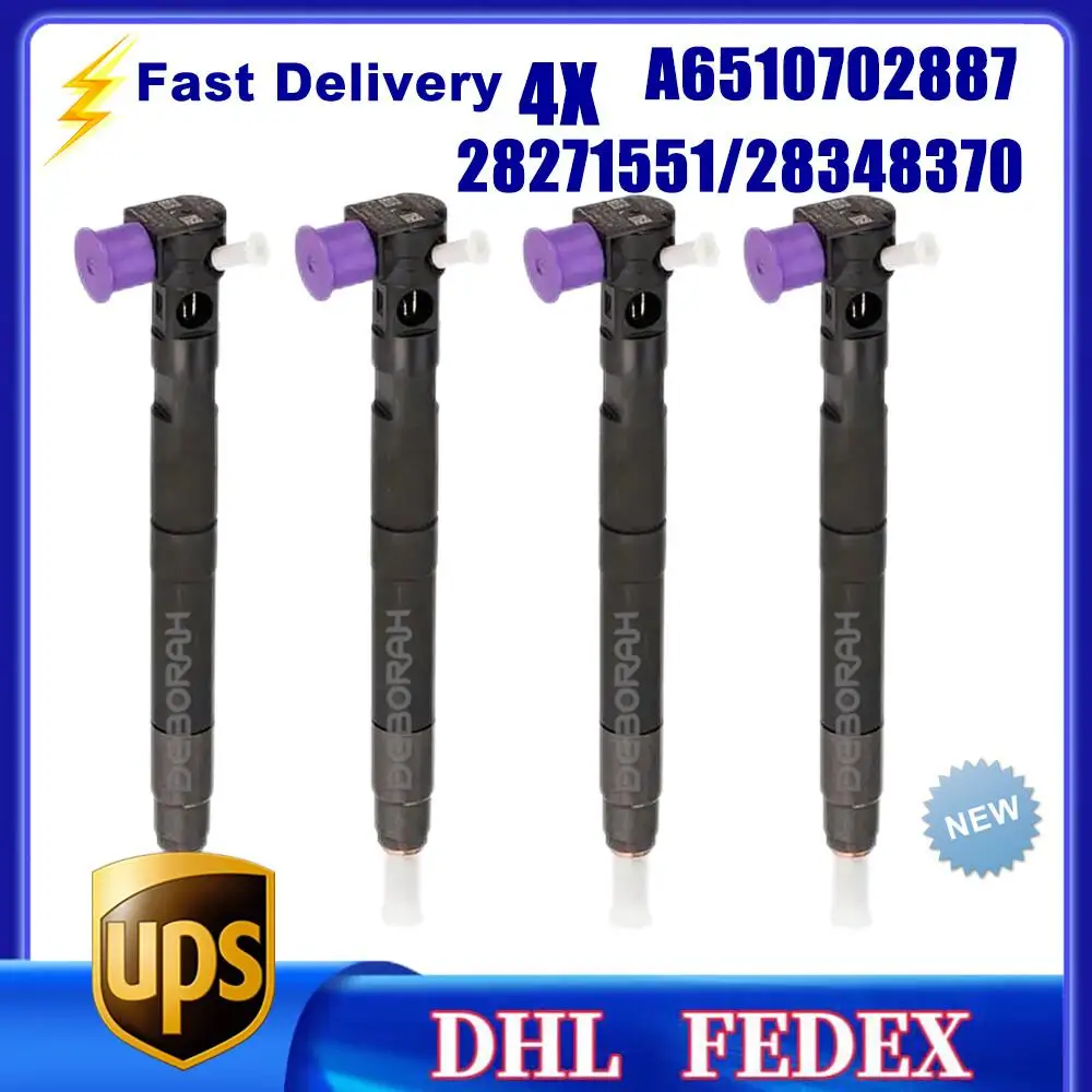 4PCS New A6510702887 Common Rail Diesel Fuel Injector 28348370 for Mercedes Benz
4PCS New A6510702887 Common Rail Diesel Fuel Injector 28348370 for Mercedes Benz