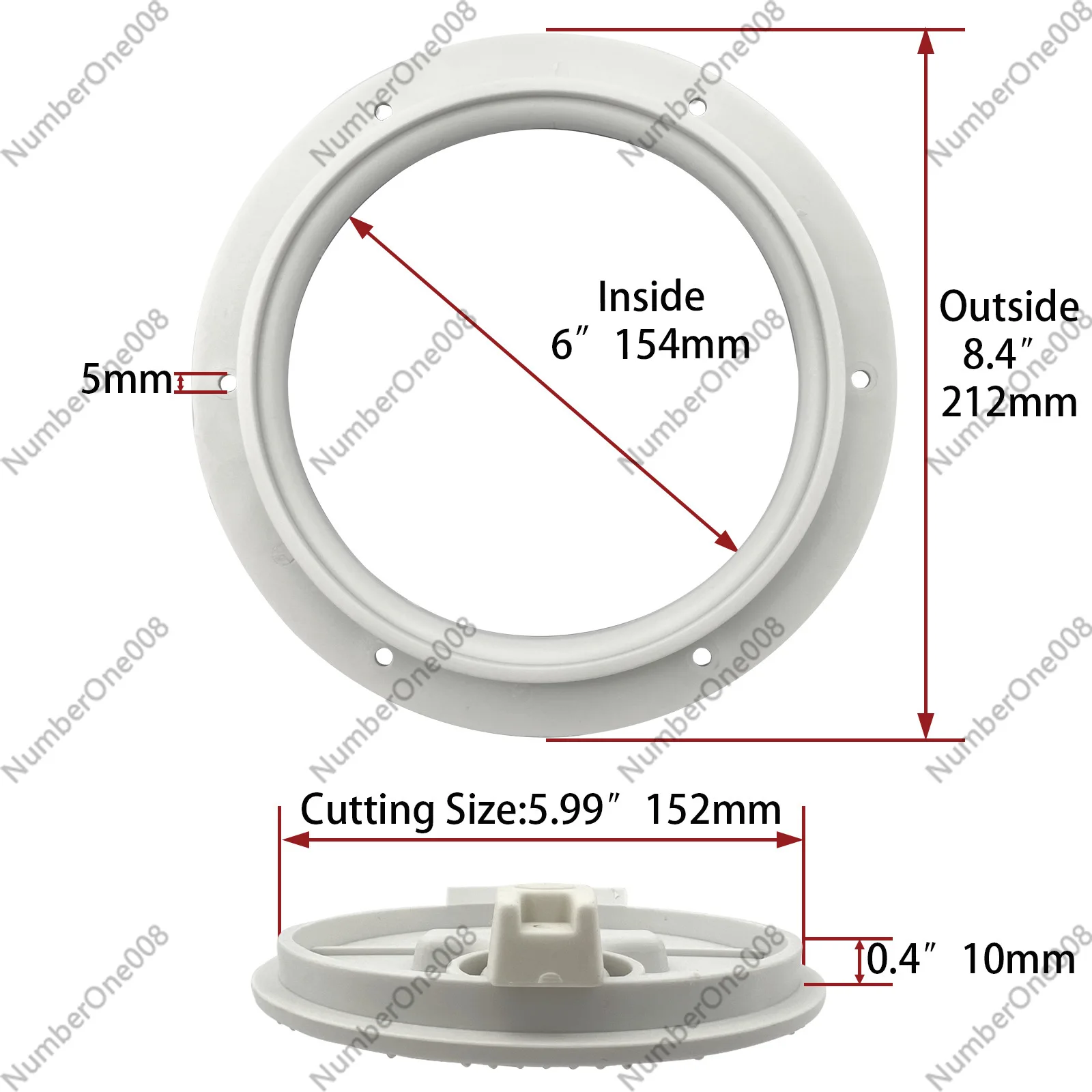 Round Rotatable Handle Marine Deck Access Cover for Boat Yacht, ABS Plastic Waterproof Storage Hatch with O-Ring Seal
Round Rotatable Handle Marine Deck Access Cover for Boat Yacht, ABS Plastic Waterproof Storage Hatch with O-Ring Seal