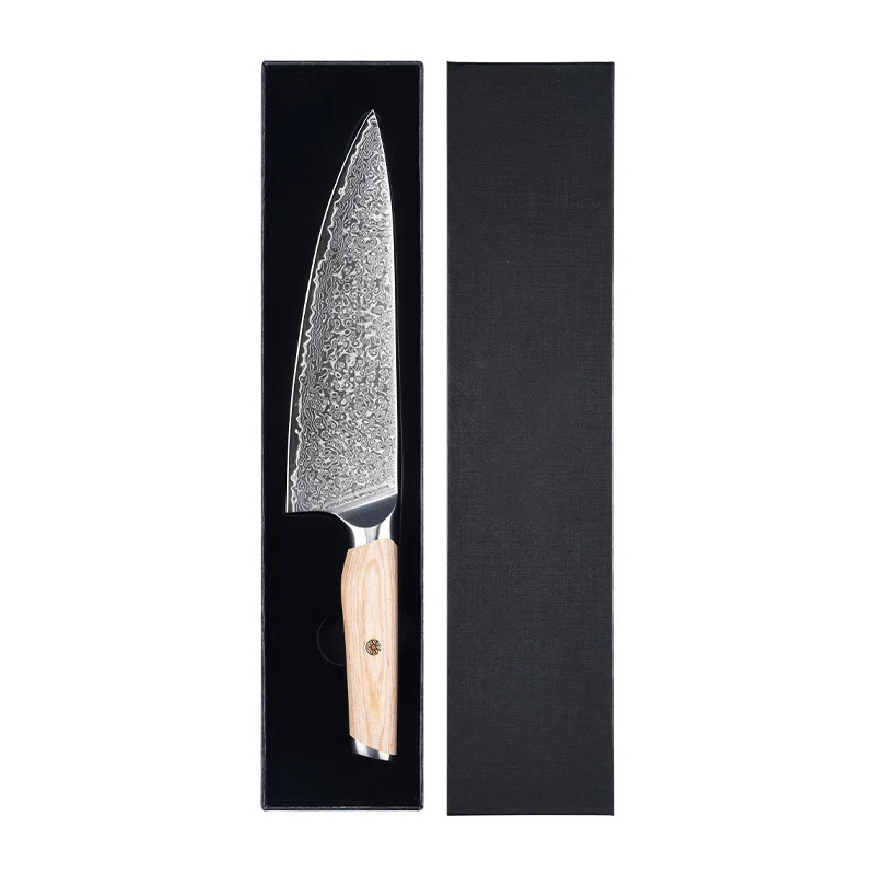 8 Inch Chef Knife 67-layers Damascus Steel VG-10 Blade Sharp Cleaver Meat Slicing vegetables Japanese Kitchen Knives Wood Handle
8 Inch Chef Knife 67-layers Damascus Steel VG-10 Blade Sharp Cleaver Meat Slicing vegetables Japanese Kitchen Knives Wood Handle