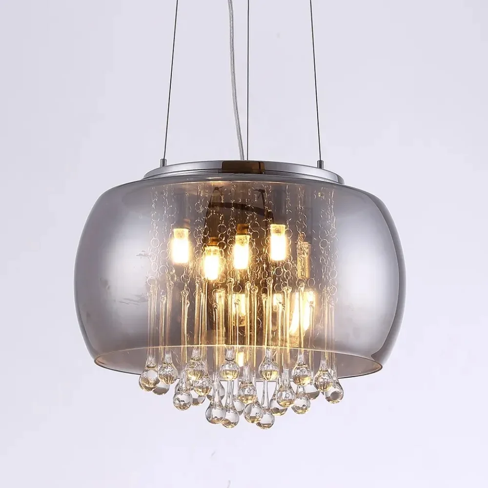 Modern Luxury Crystal Glass Chandelier for Living Room Smoke Cognac Ceiling Light Hanging Lighting Fixtures Pendant Lamp
Modern Luxury Crystal Glass Chandelier for Living Room Smoke Cognac Ceiling Light Hanging Lighting Fixtures Pendant Lamp