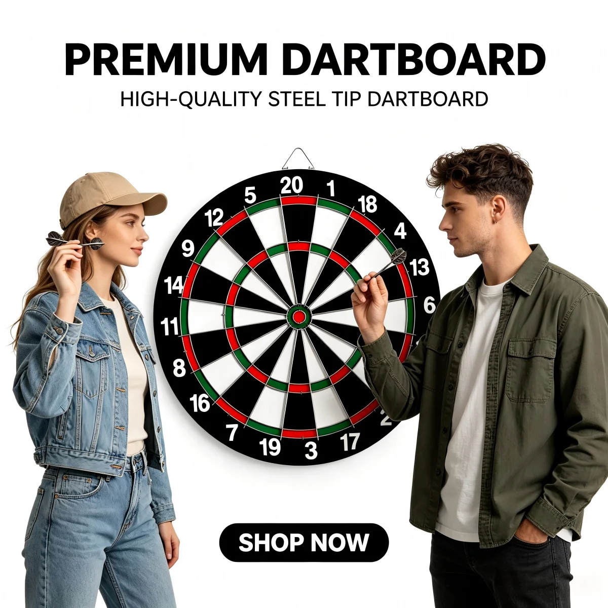 17 inch Dart Board Game Set with Dart Needle Double sided Hanging Dart Target+3 Dart Wall Mounted Double sided Dual use
17 inch Dart Board Game Set with Dart Needle Double sided Hanging Dart Target+3 Dart Wall Mounted Double sided Dual use
