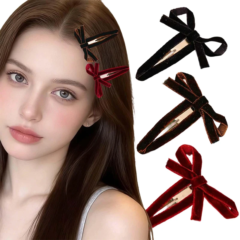 Velvet Bow Hair Clip Women Elegant BB Clip Soft Fabric Hairpin Non Slip Hair Accessories Lightweight Hair Grip for Bang Ponytail
Velvet Bow Hair Clip Women Elegant BB Clip Soft Fabric Hairpin Non Slip Hair Accessories Lightweight Hair Grip for Bang Ponytail