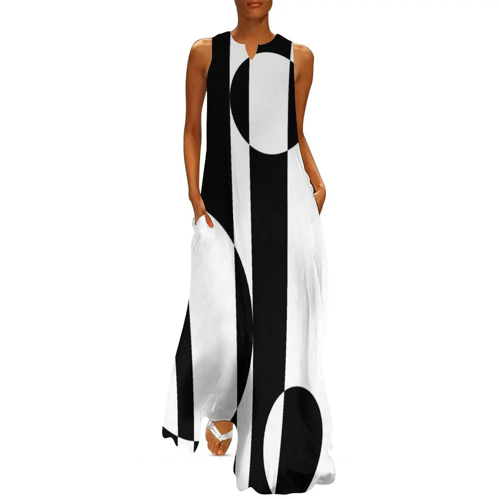 Retro Sixties Black and White Op Art Long Dress sensual sexy dress for women elegant chic wedding evening dresses Dress
Retro Sixties Black and White Op Art Long Dress sensual sexy dress for women elegant chic wedding evening dresses Dress