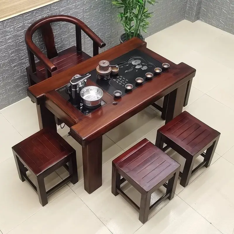 Tea table Small balcony Household tea art Coffee Living room Chair combination Solid wood Kung Fu
Tea table Small balcony Household tea art Coffee Living room Chair combination Solid wood Kung Fu