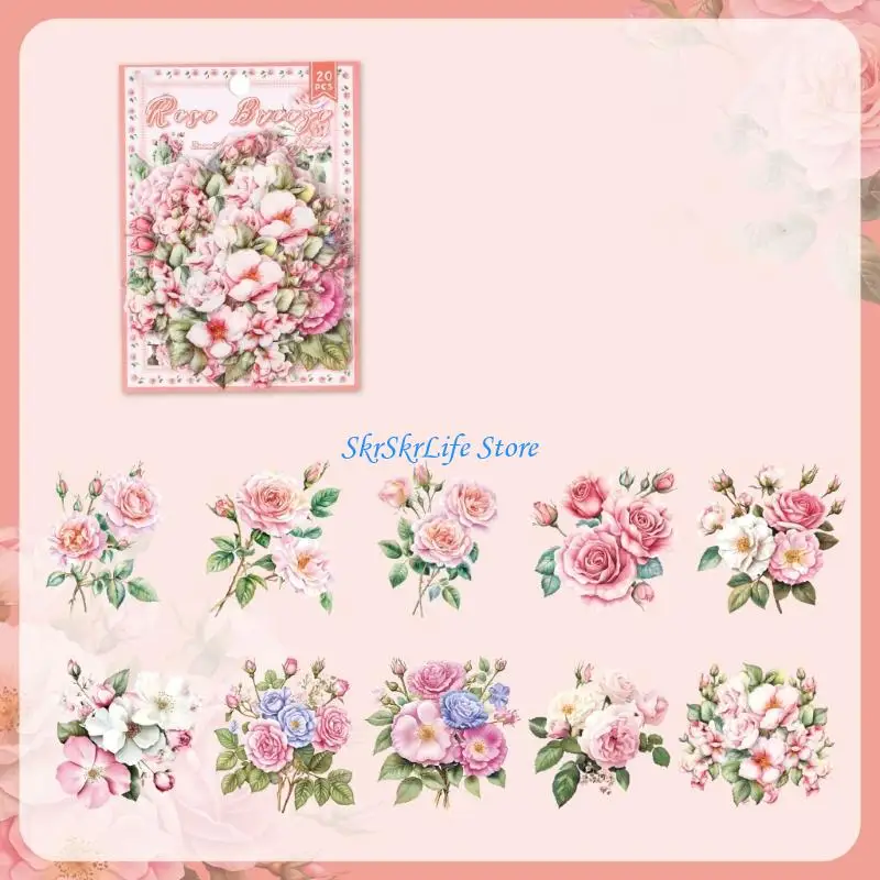 E65E 20Pcs Flower Plant Decorative Sticker for Scrapbooking Water Bottle Phone Case
E65E 20Pcs Flower Plant Decorative Sticker for Scrapbooking Water Bottle Phone Case