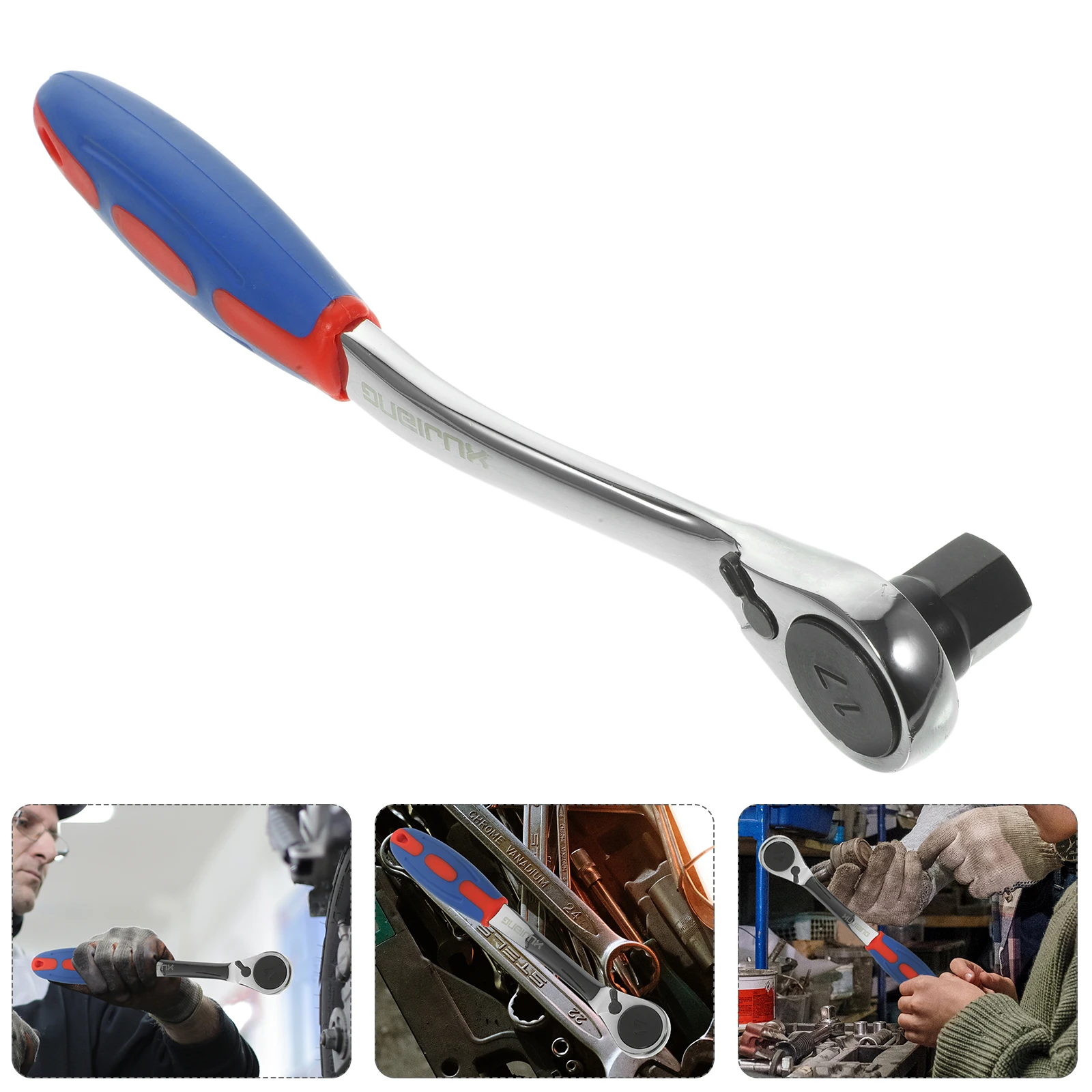 Plastic Handle Wrench 17MM Round Head Spanner Universal Professional Tool Ratchet Spanner Durable Home Car Repair
Plastic Handle Wrench 17MM Round Head Spanner Universal Professional Tool Ratchet Spanner Durable Home Car Repair