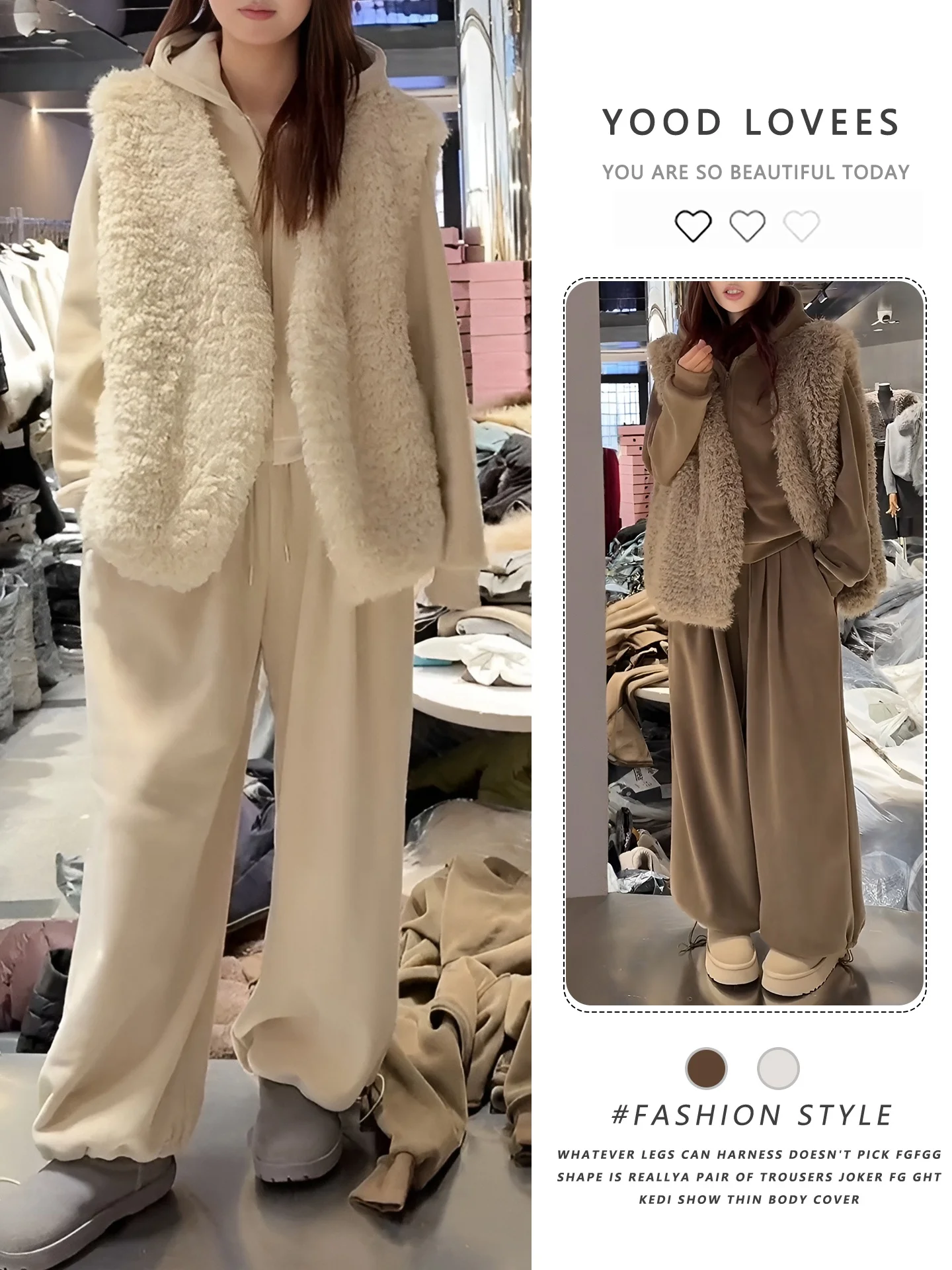 Korean Style Winter Thickened Hoodie Three-Piece Set Cotton Filled Wide Leg Pants Fashionable Layered Ensemble for Women
Korean Style Winter Thickened Hoodie Three-Piece Set Cotton Filled Wide Leg Pants Fashionable Layered Ensemble for Women