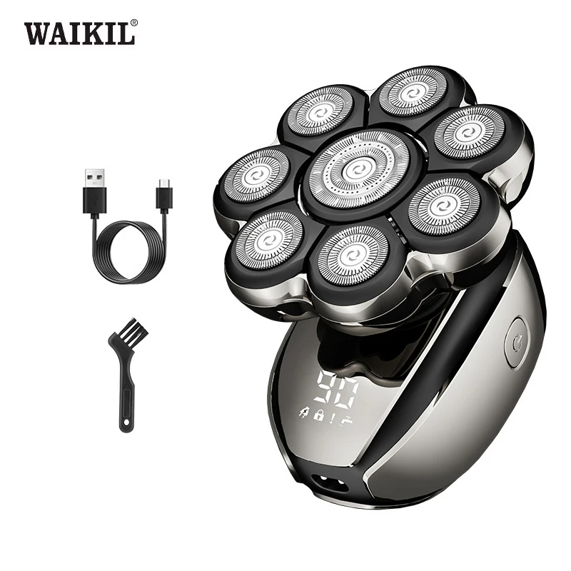 WAIKIL Professional Men Electric Shaver Rotating Eight Blade Shaver USB Charging Digital Head Trimmer Household Electric Shaver
WAIKIL Professional Men Electric Shaver Rotating Eight Blade Shaver USB Charging Digital Head Trimmer Household Electric Shaver