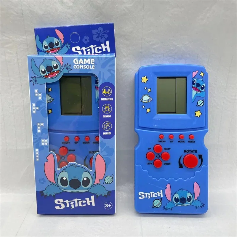 Disney Stitch Handheld Game Console Tetris Puzzle Retro amusement Kids Toys Stacking Blocks Training Hand Speed Birthday Gifts
Disney Stitch Handheld Game Console Tetris Puzzle Retro amusement Kids Toys Stacking Blocks Training Hand Speed Birthday Gifts