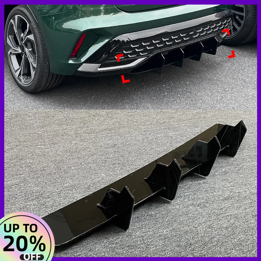 For Audi A3 8Y S-Line Hatchback 2024+ 4 Fin Blade Style Rear Bumper Lip Diffuser Splitters Gloss Black Body kit
For Audi A3 8Y S-Line Hatchback 2024+ 4 Fin Blade Style Rear Bumper Lip Diffuser Splitters Gloss Black Body kit