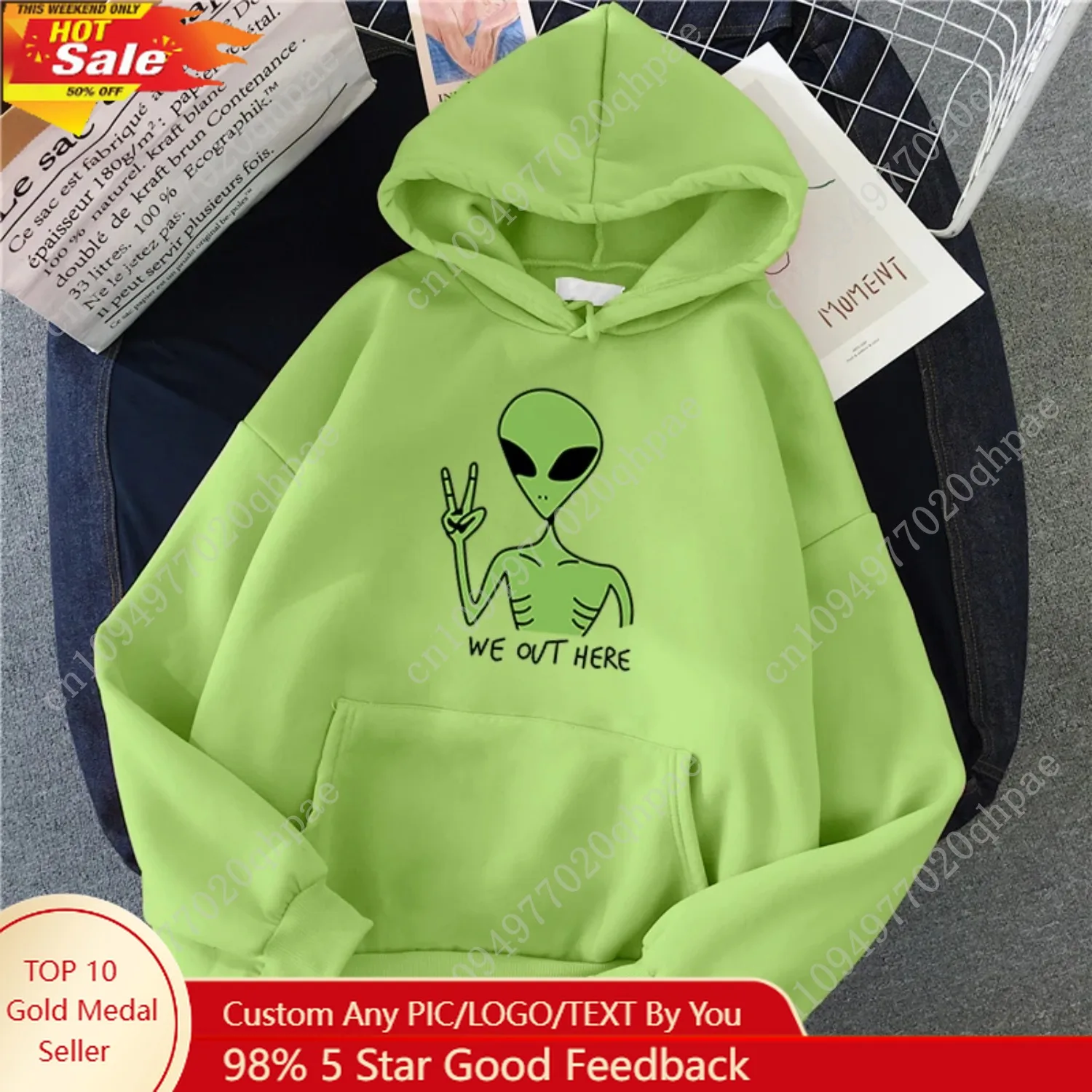 New Green Alien Sweatshirts Girls Winter Fashion Funny Tops Moletom Cute Cartoon Streetwear Women Hoodie Pullover Loose
New Green Alien Sweatshirts Girls Winter Fashion Funny Tops Moletom Cute Cartoon Streetwear Women Hoodie Pullover Loose
