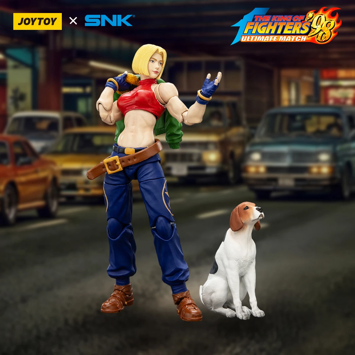 JOYTOY KOF 98 The King Of Fighters Blue Mary Action Figure 11cm Articulated Finished Model Replaceable Parts Effect Accessories
JOYTOY KOF 98 The King Of Fighters Blue Mary Action Figure 11cm Articulated Finished Model Replaceable Parts Effect Accessories