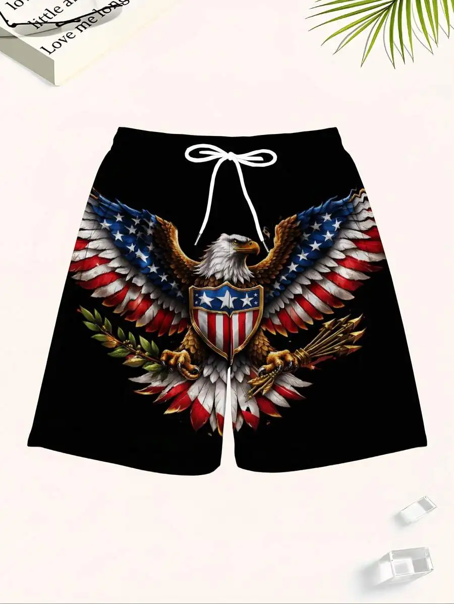 Patriotic Eagle Print Swim Trunks Men Beach Shorts Summer Board Shorts
Patriotic Eagle Print Swim Trunks Men Beach Shorts Summer Board Shorts