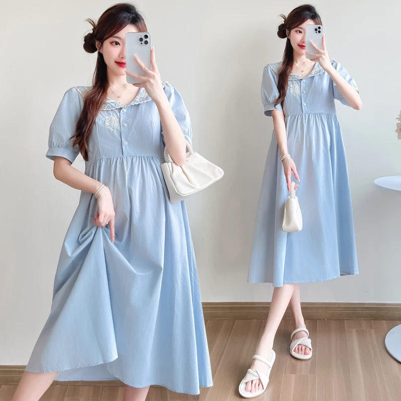 25SS Summer New Arrival Maternity Dress Elegant A Line Loose Pure Cotton Nursing Maternity Dress Embroidery Youth Pregnancy Wear
25SS Summer New Arrival Maternity Dress Elegant A Line Loose Pure Cotton Nursing Maternity Dress Embroidery Youth Pregnancy Wear