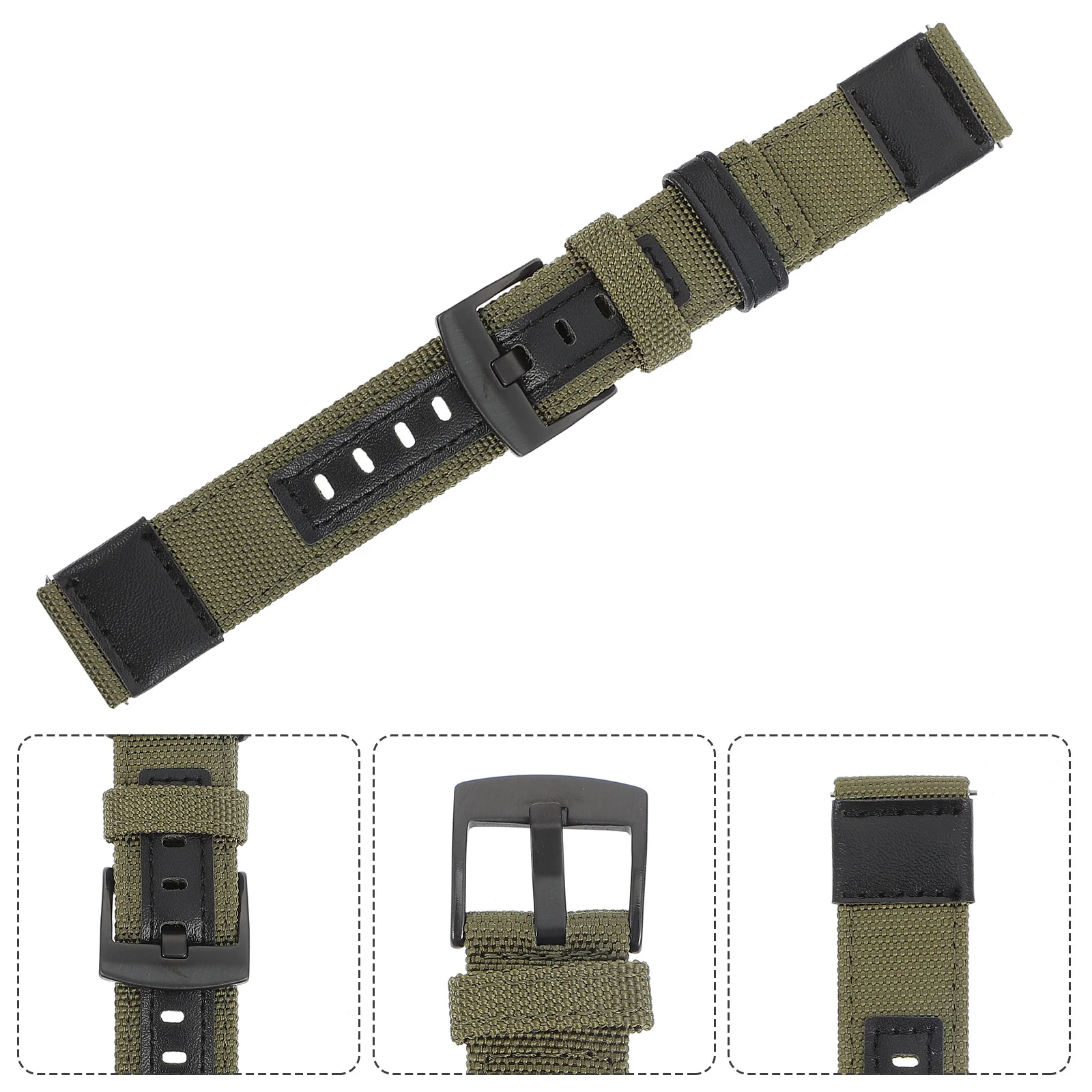 2Pcs Fabric Watch Band with Nylon Weaving Pattern Replaceable Wrist Strap for Daily Use Trendy Accessory
2Pcs Fabric Watch Band with Nylon Weaving Pattern Replaceable Wrist Strap for Daily Use Trendy Accessory