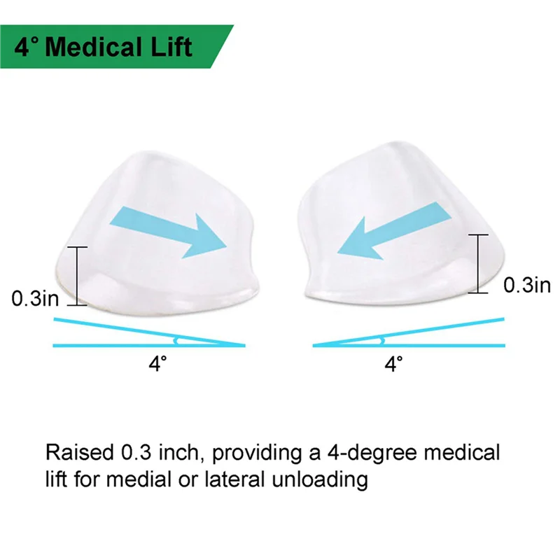 AINY-10 Pairs Medial & Lateral Heel Wedge Silicone Insoles - Corrective Adhesive Shoe Inserts For Men And Women
AINY-10 Pairs Medial & Lateral Heel Wedge Silicone Insoles - Corrective Adhesive Shoe Inserts For Men And Women