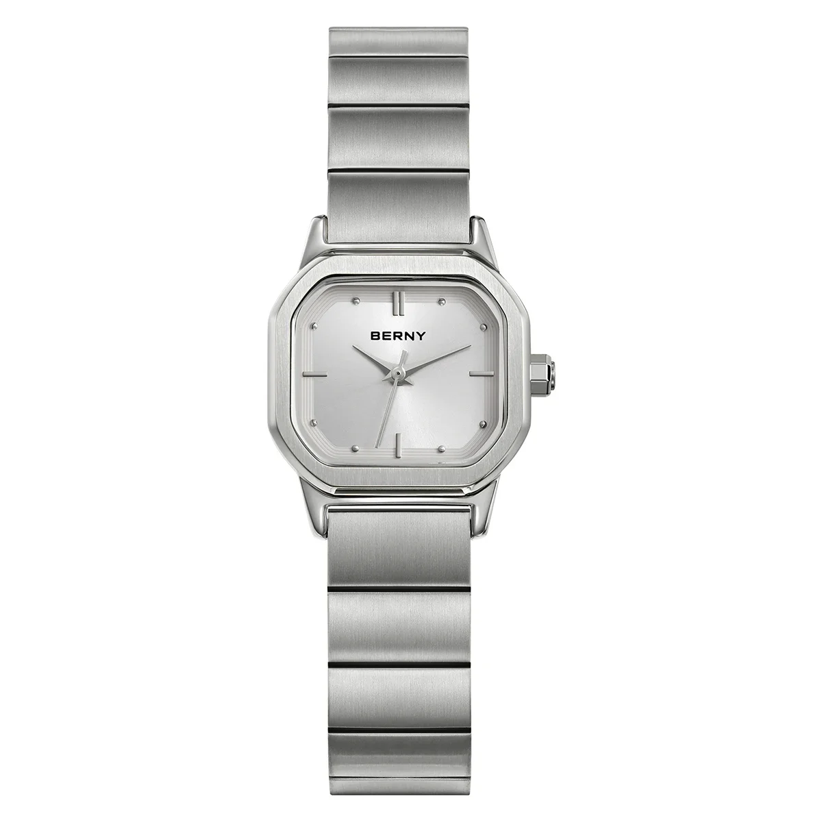 BERNY Watch for Women Silver Full Stainless Steel Square Small Dial Quartz Women's Wristwatch Waterproof Dress Ladies Watches
BERNY Watch for Women Silver Full Stainless Steel Square Small Dial Quartz Women's Wristwatch Waterproof Dress Ladies Watches