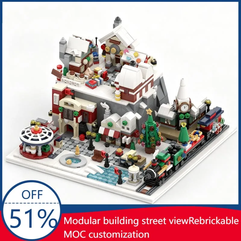 1533pcs MOC Winter Wonderland Village Architecture Creative Custom Building Blocks Diy Assembly Educational Christmas Gift For
1533pcs MOC Winter Wonderland Village Architecture Creative Custom Building Blocks Diy Assembly Educational Christmas Gift For