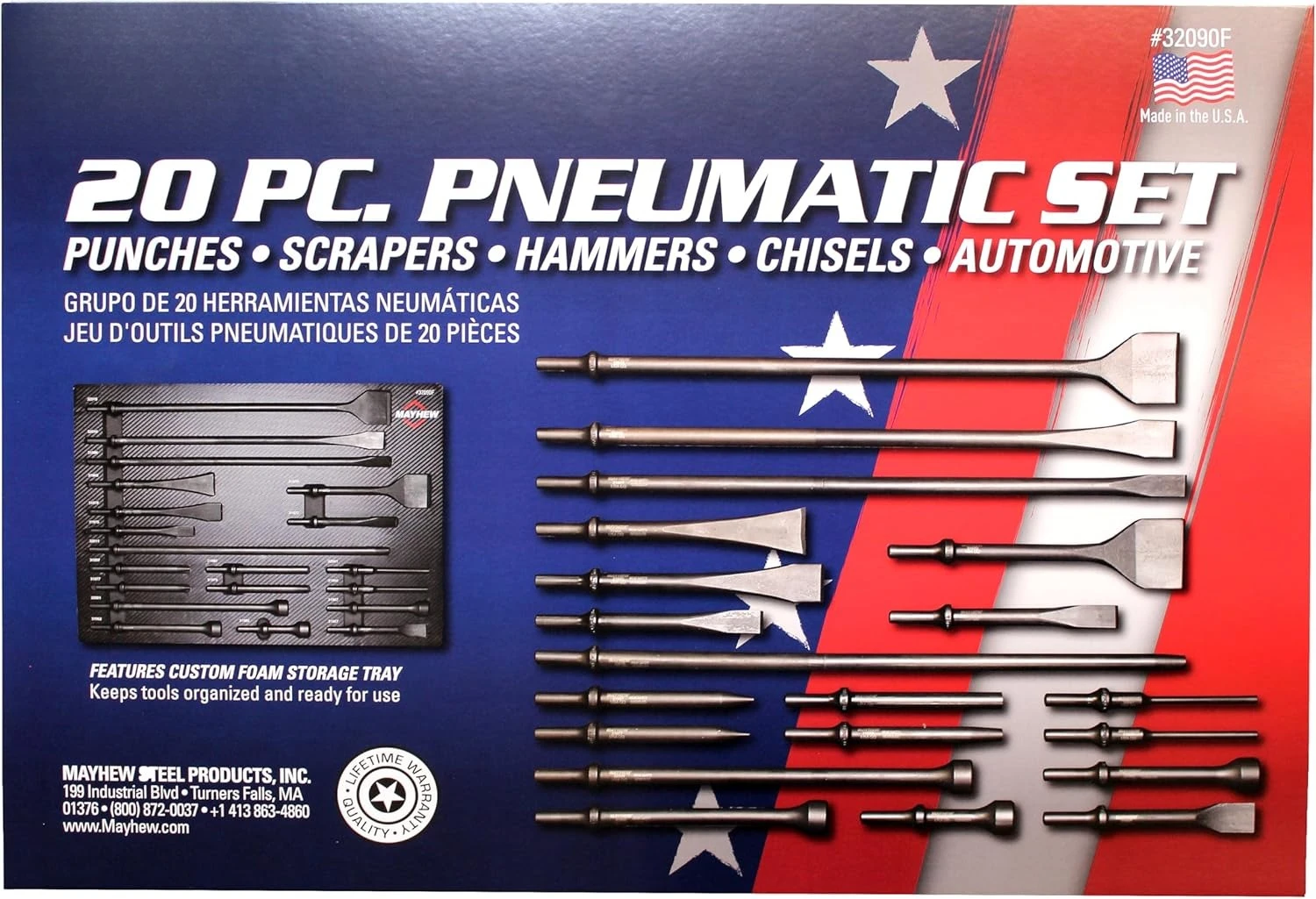 Tools 32090F Pneumatic Tool Set, 20-Piece, Black Oxide Finish·Factory Direct Sales
Tools 32090F Pneumatic Tool Set, 20-Piece, Black Oxide Finish·Factory Direct Sales