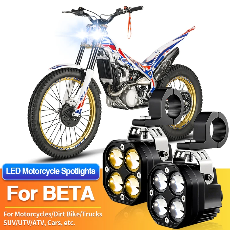 1 Set LED Motorcycles Headlight Two-Color Fog Light Spotlight SUV ATV Off Road for BETA RR-S 350 390 500/RX 300/Xtrainer 300
1 Set LED Motorcycles Headlight Two-Color Fog Light Spotlight SUV ATV Off Road for BETA RR-S 350 390 500/RX 300/Xtrainer 300