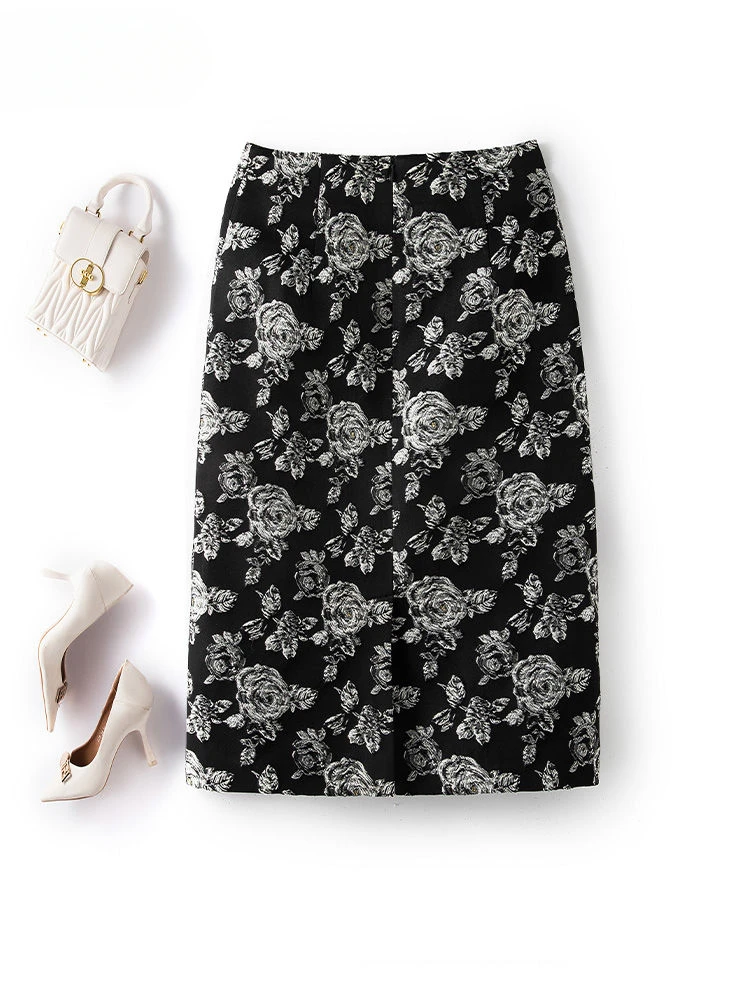 Women 2024 Spring Summer Fashion Vintage High Waist Thin Skirts Female Knee Length Printed Ladies Slim Package Hip Skirt O767
Women 2024 Spring Summer Fashion Vintage High Waist Thin Skirts Female Knee Length Printed Ladies Slim Package Hip Skirt O767
