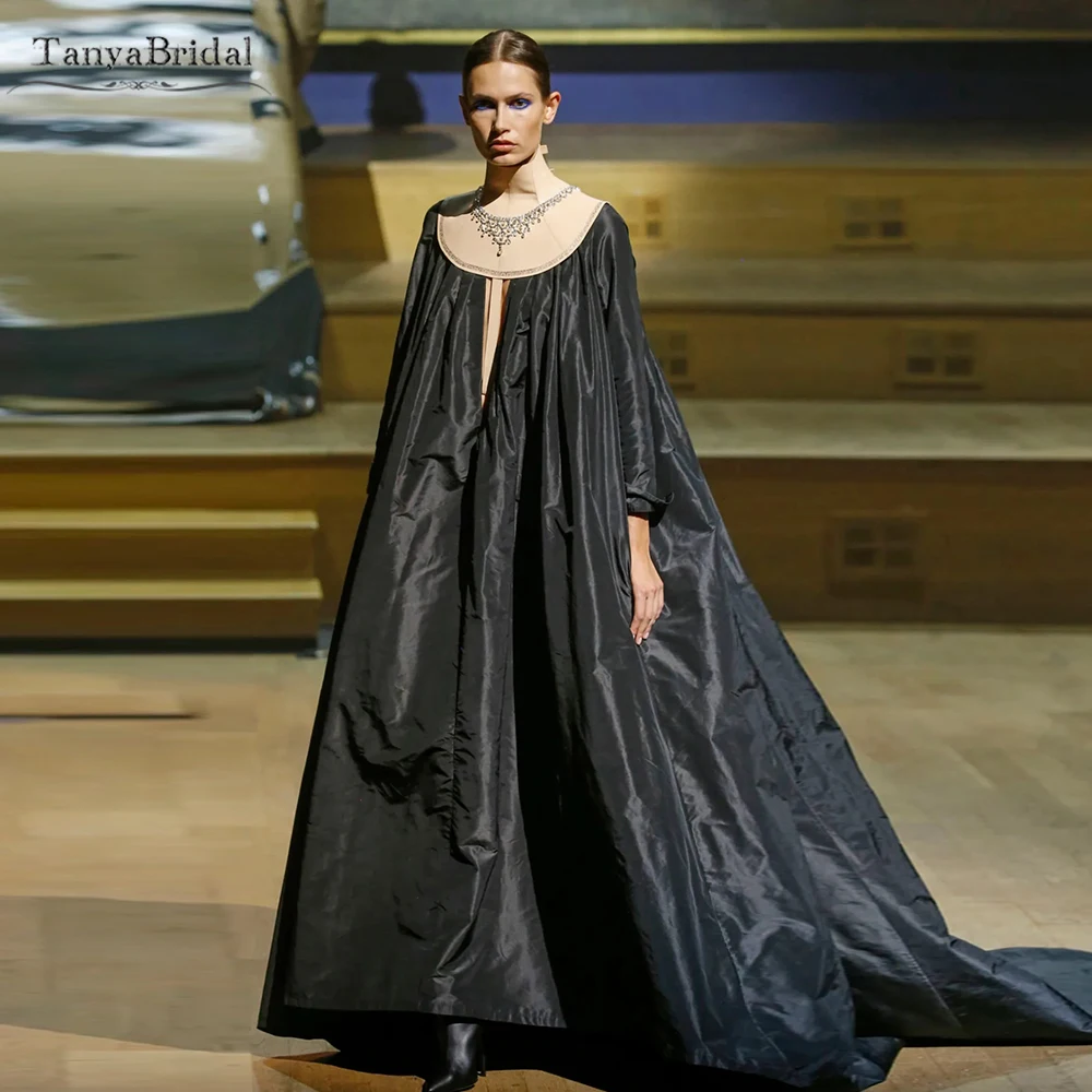 Black Taffeta Women Evening Cape Sheer Neck ,Fashion Charming Coat ,Elegant Jacket Long DJ319
Black Taffeta Women Evening Cape Sheer Neck ,Fashion Charming Coat ,Elegant Jacket Long DJ319