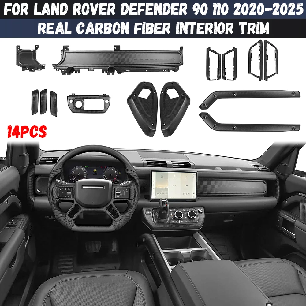 For Land Rover Defender 90 110 130 2020-2025 Real Carbon Fiber Center Console Decoration Panel Cover Dashboard Wordmark Trim
For Land Rover Defender 90 110 130 2020-2025 Real Carbon Fiber Center Console Decoration Panel Cover Dashboard Wordmark Trim
