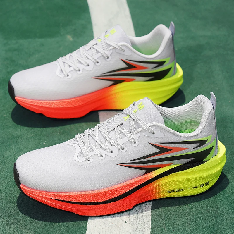 Sports and leisure shoes, men's shoes, marathon oversized air cushioned shoes, fly woven all season rubber, wear-resistant, anti
Sports and leisure shoes, men's shoes, marathon oversized air cushioned shoes, fly woven all season rubber, wear-resistant, anti