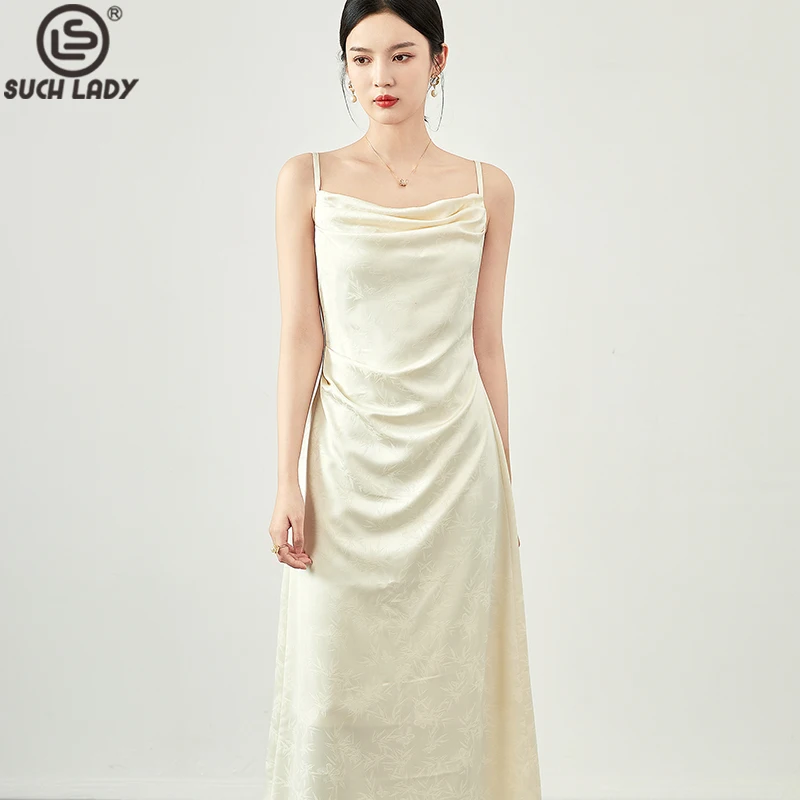 Women's Runway Dresses Adjustable Spaghetti Straps Ruched Printed Jacquard High Street Fashion Casual Holiday Mid Vestidos
Women's Runway Dresses Adjustable Spaghetti Straps Ruched Printed Jacquard High Street Fashion Casual Holiday Mid Vestidos
