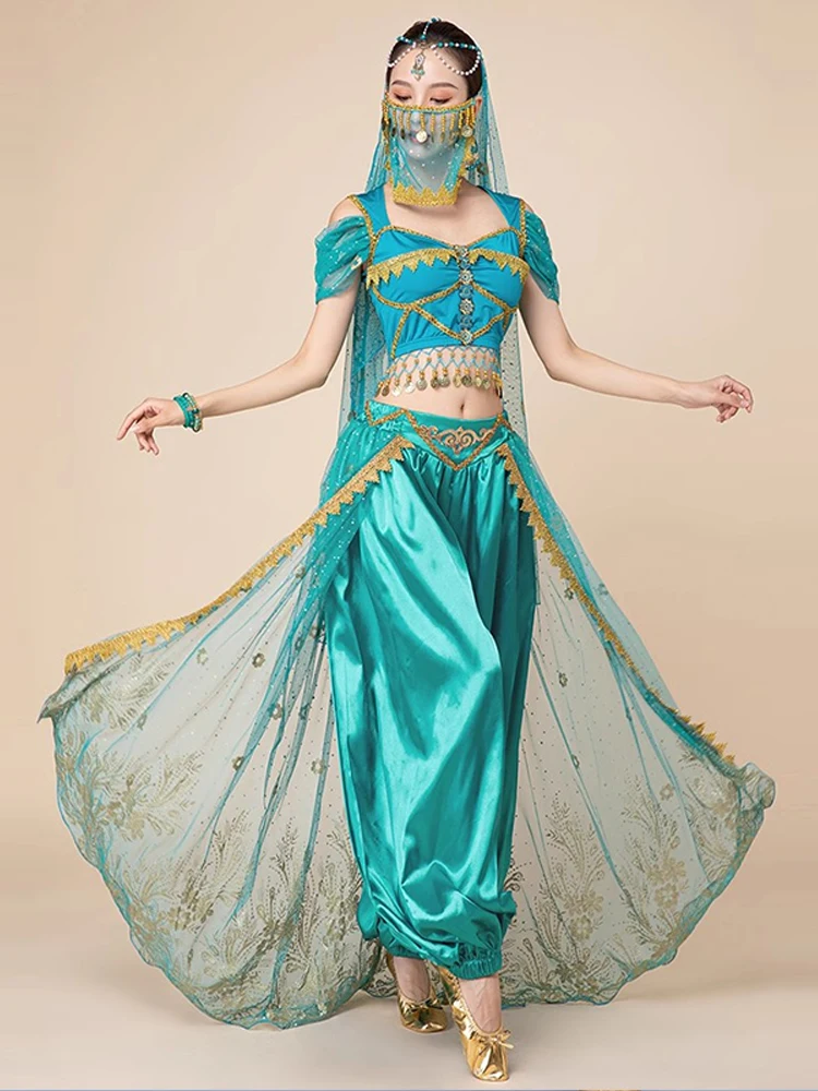 New Sexy Women India Belly Dance Costumes Set Sari Outfit Bollywood Egypt Belly Dance Stage Performance Arab Princesses Clothing
New Sexy Women India Belly Dance Costumes Set Sari Outfit Bollywood Egypt Belly Dance Stage Performance Arab Princesses Clothing