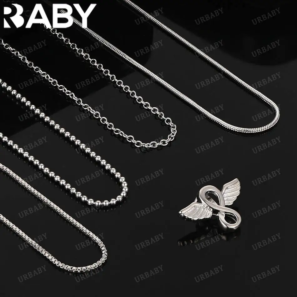 URBABY 40-75cm 925 Sterling Silver Wing Pendant Necklace For Women Men Anniversary Gift Popular Wild Fashion Romantic Jewelry
URBABY 40-75cm 925 Sterling Silver Wing Pendant Necklace For Women Men Anniversary Gift Popular Wild Fashion Romantic Jewelry