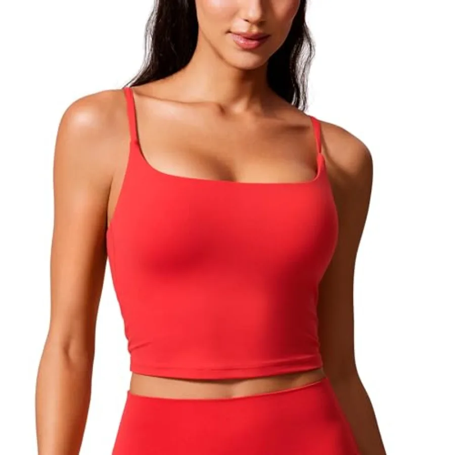 CRZ YOGA Butterlift Adjustable U Back Crop Tank Tops for Women - Padded Camisole Scoop Neck Workout Longline Sports Bras
CRZ YOGA Butterlift Adjustable U Back Crop Tank Tops for Women - Padded Camisole Scoop Neck Workout Longline Sports Bras