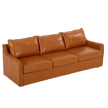 Modern High-End Three-Seat Sofa For Living Room PU Leather Upholstered Solid Wooden Frame Elegant Fabric Design For Apartment
Modern High-End Three-Seat Sofa For Living Room PU Leather Upholstered Solid Wooden Frame Elegant Fabric Design For Apartment