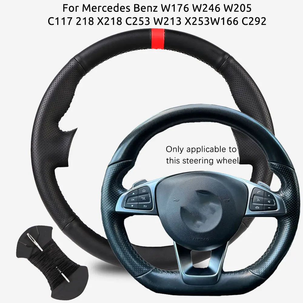 Customized Car Steering Wheel Braiding Cover For Mercedes Benz W176 W246 W205 C117 218 X218 C253 W213 X253W166 C292
Customized Car Steering Wheel Braiding Cover For Mercedes Benz W176 W246 W205 C117 218 X218 C253 W213 X253W166 C292