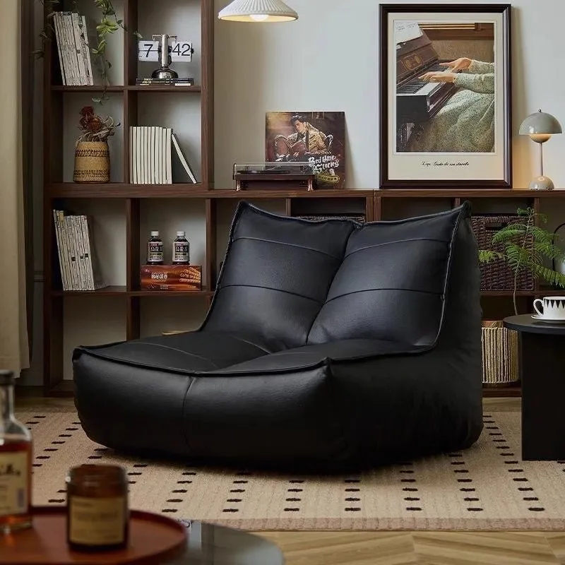 Lazy Leather Sofa Chair Balcony Bedroom Single Small Sofa Tatami Reclining Soft Comfort Wash-free No Assembly Required Sleepable
Lazy Leather Sofa Chair Balcony Bedroom Single Small Sofa Tatami Reclining Soft Comfort Wash-free No Assembly Required Sleepable